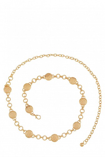 MINI METALLIC PLATE LINKED CHAIN BELT