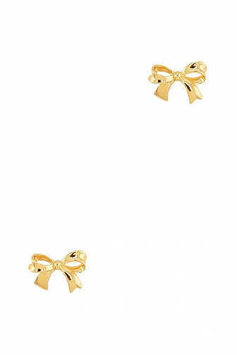 MINI METAL BOWTIE STUD EARRING
