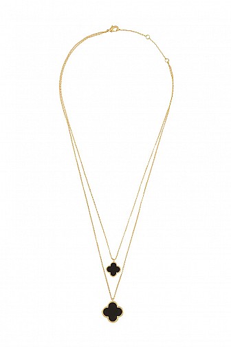 CLOVER PENDANT LAYERED NECKLACE