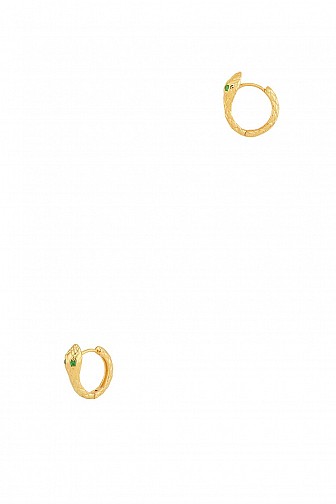 Small Snake Hoop Earring
