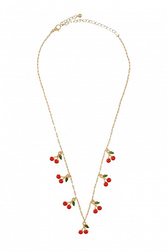MULTI CHERRY PENDANT NECKLACE