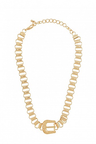 WESTERN BUCKLE CHAIN NECKLACE