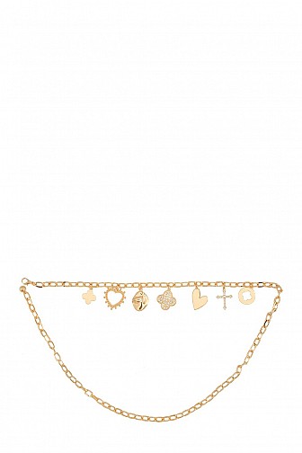 MULTI CHARM LINKED CHAIN BELT