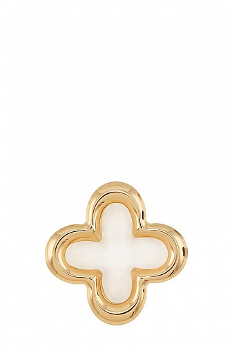 METAL CLOVER BROOCH