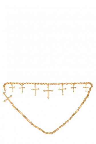 METAL CROSS LINKED CHAIN BELT
