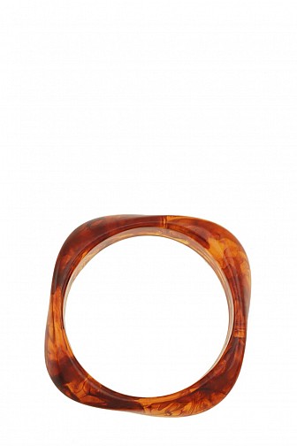 SOLID TRANSPARENT CUFF BRACELET