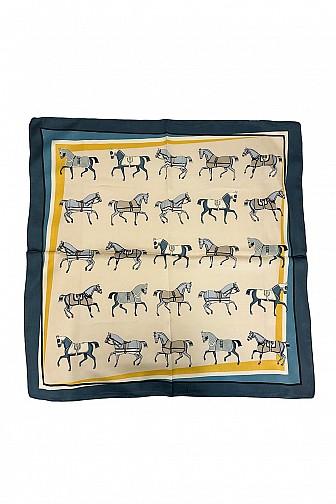 HORSES PRINT BANDANA SCARF