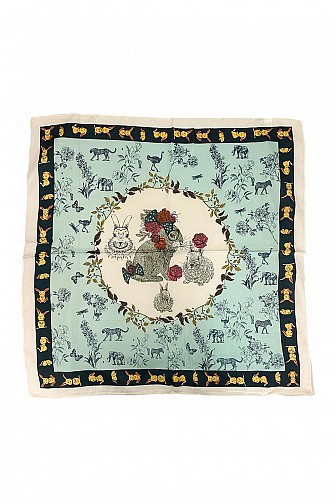 RABBITS PRINT BANDANA SCARF