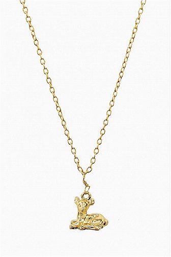 6 PCS TINY BAMBI PENDANT NECKLACE