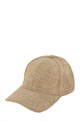 SOLID KNIT TEXTURED BASEBALL CAP