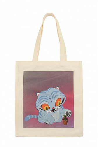 1 DZ K-POP CARTOON CANVAS TOTE BAG