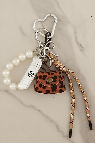 TRENDY MULTI-CHARM KEYCHAIN