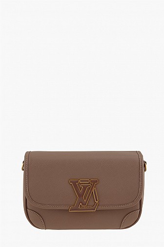 SAFFIANO LOGO CROSSBODY BAG