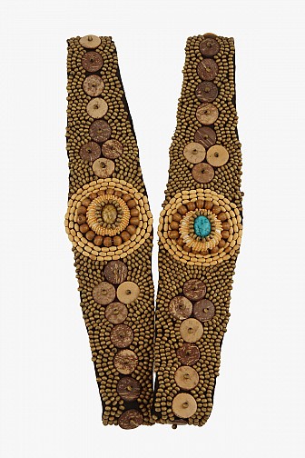 ARTISANAL BEADED ELASTIC WAIST BELT