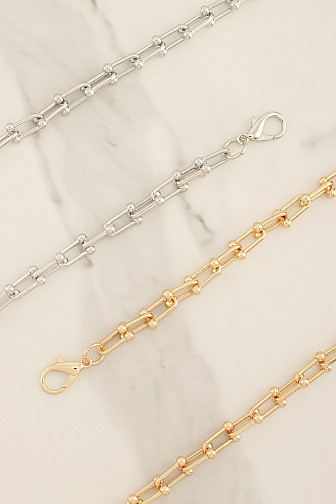 SLEEK INDUSTRIAL BALL-LINK CHAIN BELT