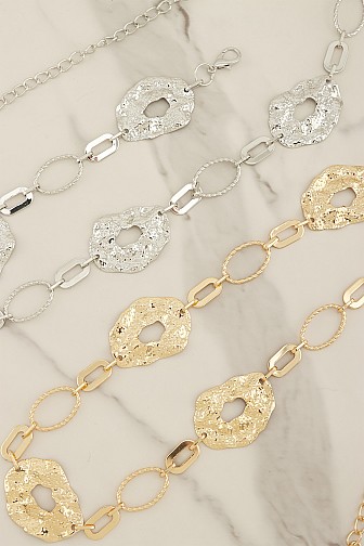 ARTISANAL MOLTEN METAL CHAIN BELT