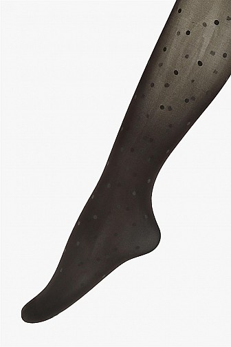 6 PCS SHEER POLKA-DOT PATTERN STOCKING