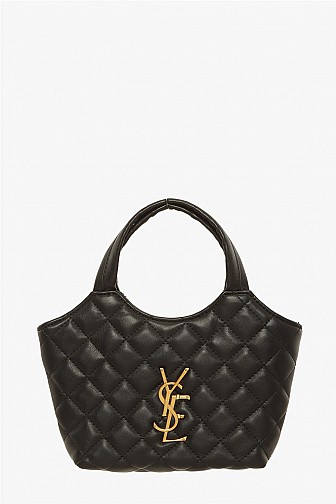 DIAMOND QUILTED ROUNDED HOBO CROSSBODY BAG