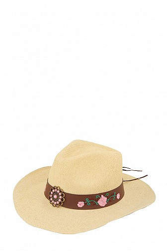 FLOWER PATTERN WESTERN COWBOY HAT
