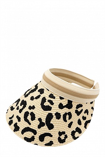 Leopard Visor Hat