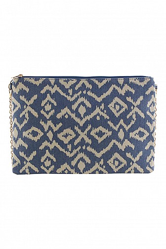 BLUESKY IKAT CLUTCH