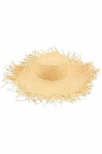 Boho Fringed Wide-Brim Straw Sun Hat