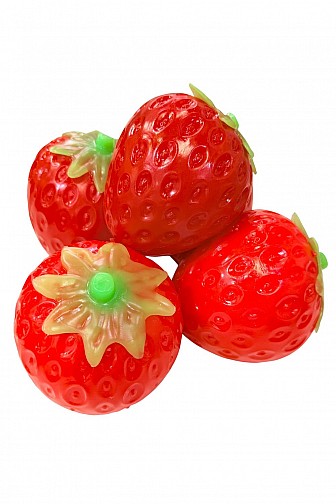 JUICY STRAWBERRY SQUISHY TOY - 6PCS