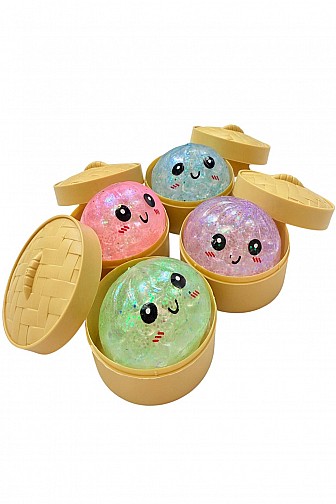 Glitter Dim Sum Squishy Steam Bunz Mystery Toy - 24pc