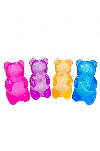 JUMBO GUMMY BEAR SENSORY SQUISHY FIDGET TOY - 12PC