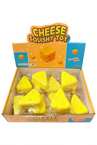 SCENTED CHEESE SQUISHY TOY - 12PC