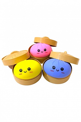 CUTE DUMPLING SENSORY SQUISHY TOY  - 12PC