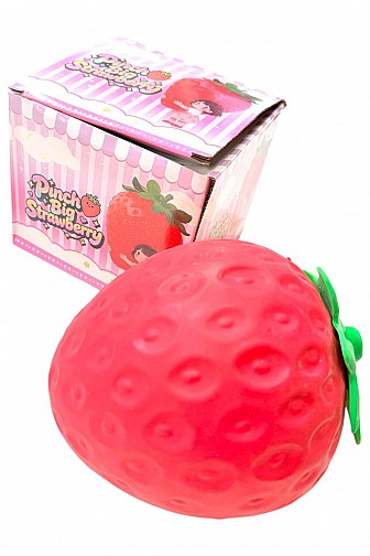 HUGE PINCH BIG STRAWBERRY SQUEEZE SENSORY TOY - 1PC