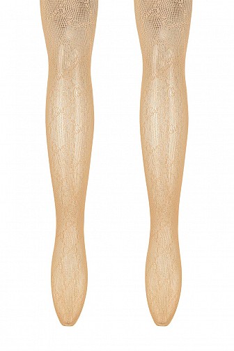 DOUBLE G HIGH WAIST SHEER LIGHT MESH STOCKING, (STYLE M-1)