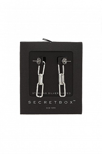 Rectangle Chain Linked Drop Earrings