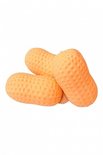 Huge 6.75" Peanut Novelty Squishy Sensory Fidget Toy - 6pcs