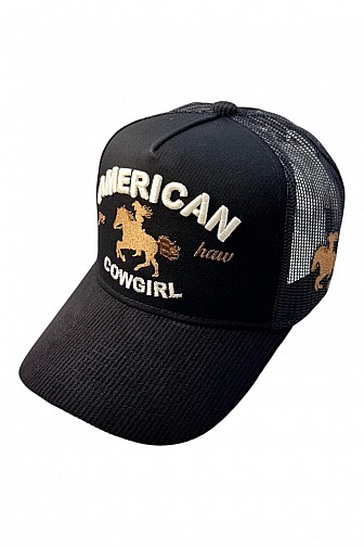 American Cowgirl Corduroy Brim Mesh Cap