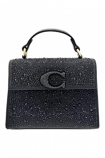 GLAM RHINESTONE C-LOGO CROSSBODY BAG
