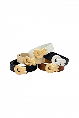 MINIMALIST SCULPTURAL KNOT BUCKLE BELT PACK