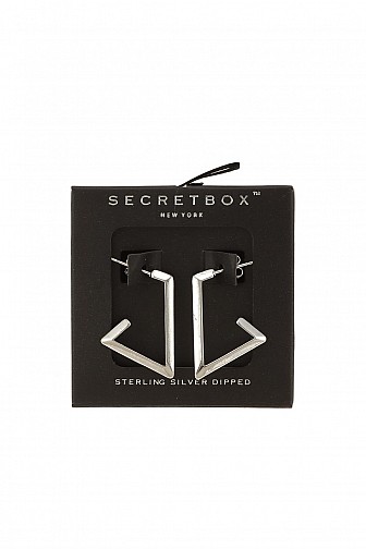 Triangular Open Hoop Earrings