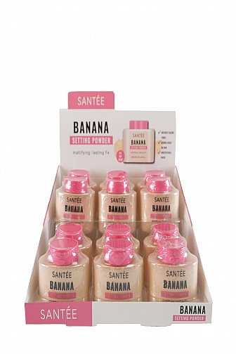 Santée Mattifying Banana Setting Powder Display Box - 12pcs