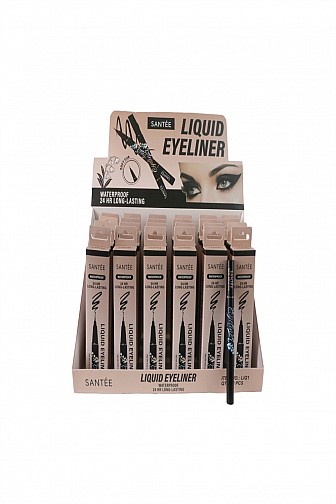 Santée 24HR Waterproof Liquid Eyeliner Display - 24pcs