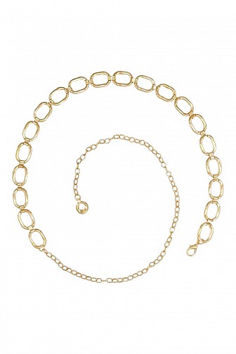 POLISHED OVAL LINK CHAIN BELT