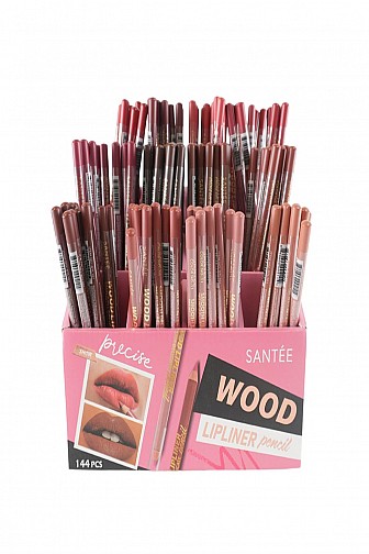 Santée Precise Wood Lip Liner Pencil Display Box - 144pcs