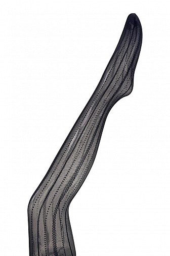 STELLA K WOMEN''S VERTICAL STRIPED SHEER TIGHTS 6PCS