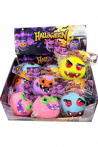 HALLOWEEN MONSTER CHANGEABLE FACE SQUISHY FIDGET TOY - 10PCS