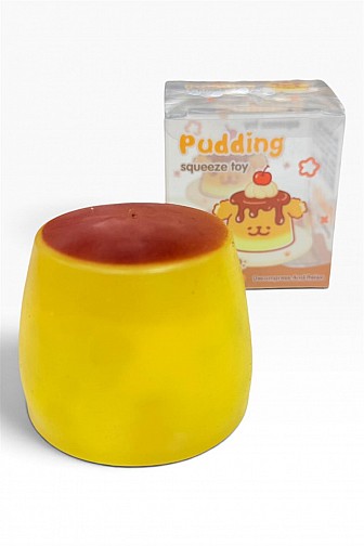 JAPANESE PUDDING CARAMEL FLAN SQUISHY FIDGET TOY 12PCS