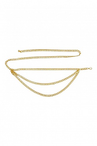 MULTI-LAYER CUBAN LINK CHAIN WAIST BELT