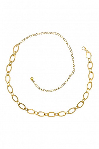 CLASSIC OVAL LINK CHAIN WAIST BELT