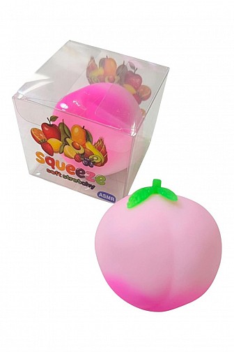 CRUNCHY ASMR PEACH SOFT STRETCHY SQUISHY TOY - 12PCS