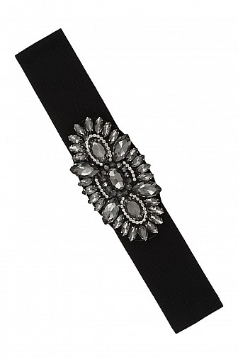 CRYSTAL ACCENT ELASTIC BELT, 2.5